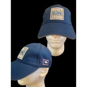 Built Ford Tough Hat Cap Buffalo Flag Patch Logo Strapback Baseball